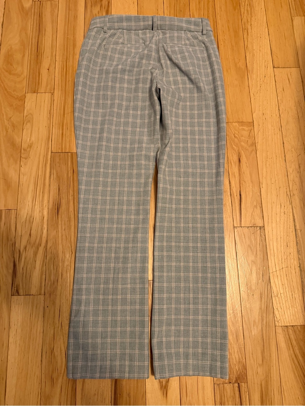 Express Columnist Barely Boot Plaid Pants Gray and Light Pink Size 6 R (2015) - Picture 2 of 7